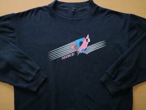 80'S USA製 NIKE ビンテージ スウェット トレーナー 黒 US-L サイズ