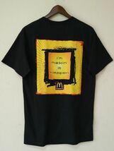 2003年頃 ” I'm lovin' it ” USA マクドナルド 企業 McDonald's メンズ Tシャツ 黒 ブラック US- M サイズ / 非売 販促 アド ノベルティ_画像3