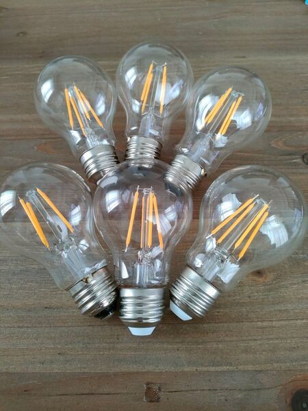 ニトリ フィラメント・エジソン電球 6個セット LED E26