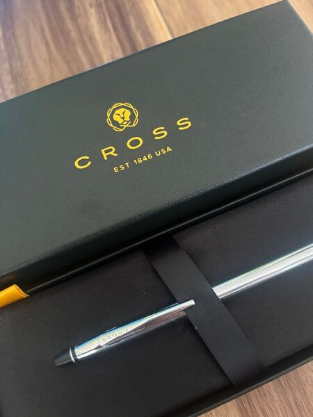 CROSS ボールペン シルバー 専用ケース付き