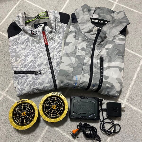バートル 限定色 AC08-22V 空調服 フルセット バッテリー ファン 作業着 大きいサイズ