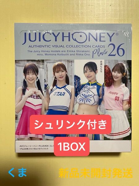 AVC ジューシーハニーコレクションカード PLUS #26 白上咲花 miru 恋渕ももな 小野六花 16パック入りBOX