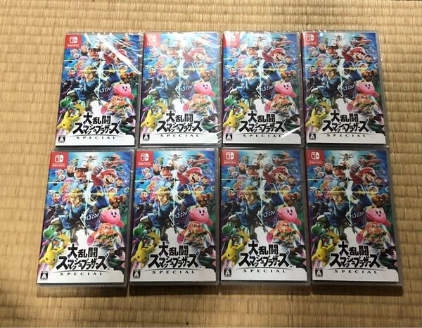 大乱闘スマッシュブラザーズ Nintendo Switch 8本 新品未開封シュリンク付き Switch