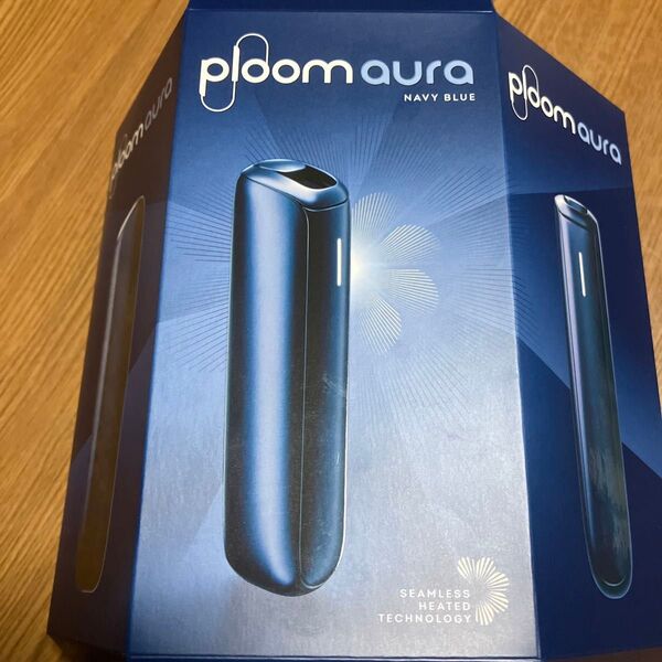 【新品未使用品】 ploom aura プルーム オーラ 本体 セット スターターキット ネイビーブルー 電子タバコ 加熱式タバコ