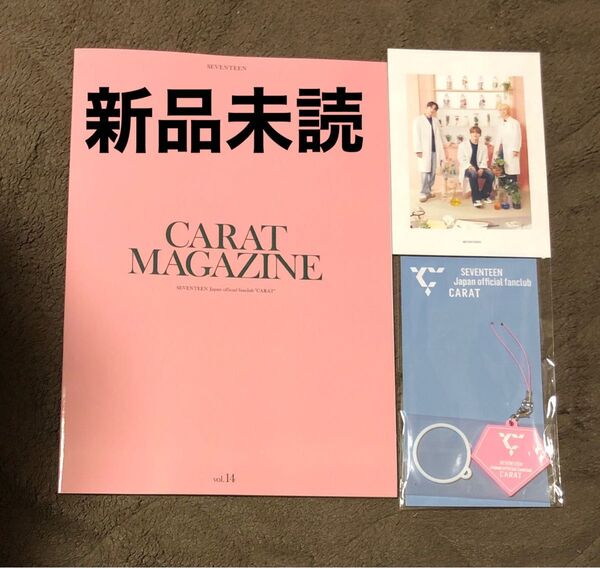 SEVENTEEN CARAT MAGAZINE vol.14 FC会報 ポストカード付 更新特典 ファンクラブ セブチ