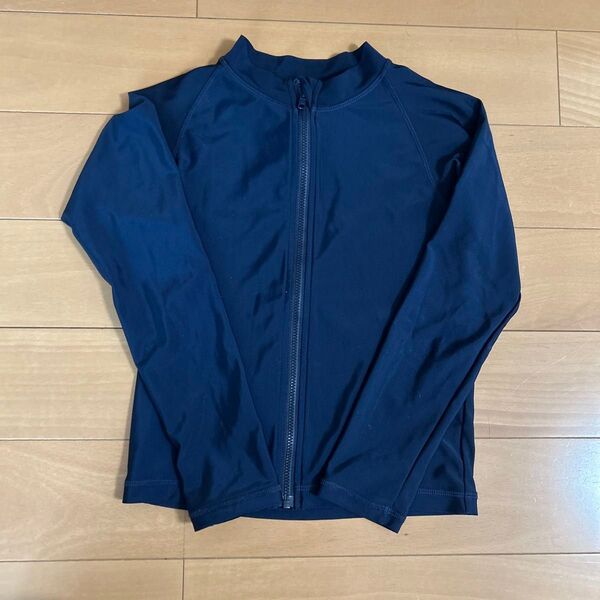 ラッシュガード ネイビー 130 長袖 ラッシュガード 水着 プール
