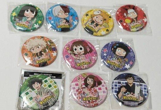 僕のヒーローアカデミア 仙台 七夕 缶バッジ セット まとめ売り 緑谷出久