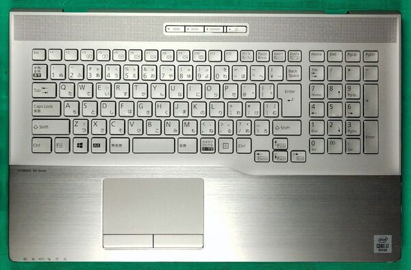 富士通 LIFEBOOK NH90/E2 パームレスト側のみ マザーボード故障品 ジャンク バッテリーとメモリ、液晶は付属しません