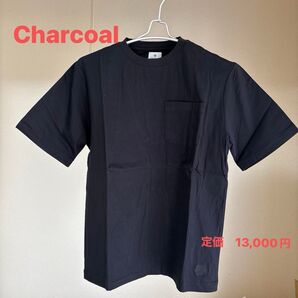 セール Charcoal タグ付 Tシャツ ブラック シンプル ポケット付 コットン100% インナー