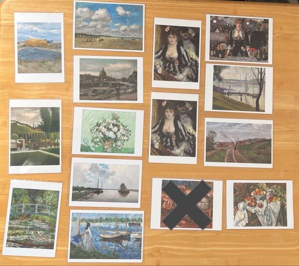 ゴッホ モネ ルノワール セザンヌ 他 絵画 ポストカード 14枚 まとめ売り 絵葉書 風景画