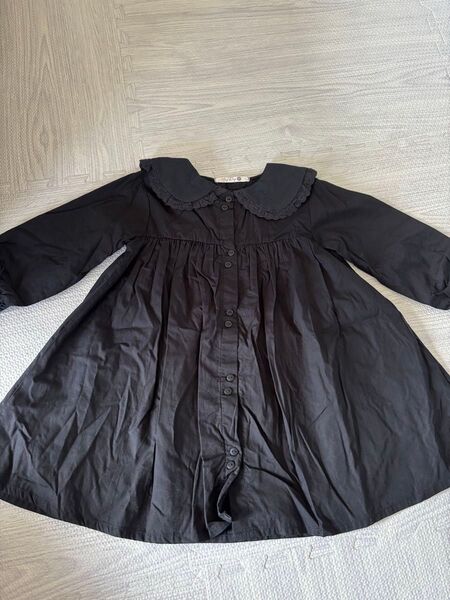 キッズ 女の子 ワンピース 子供服 長袖ワンピース ブラウス KIDS