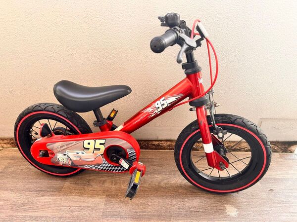 カーズ 変身バイク d-bike じてんしゃデビュー 2in1 2way 赤