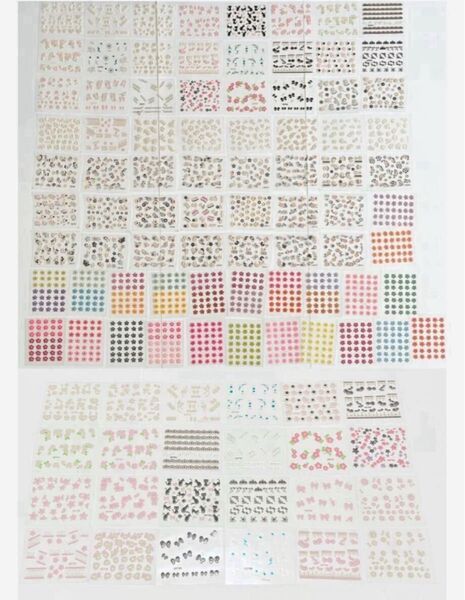 貼るだけ・簡単・ネイルシール・ネイルシート・ポイントシール・101枚セット ネイルアートシール