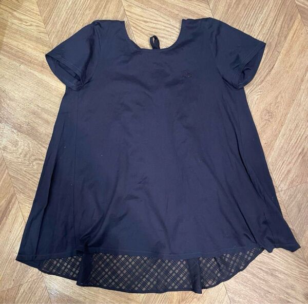 Burberry バーバリー Tシャツ 美品 38 ネイビー ノバチェック カットソー