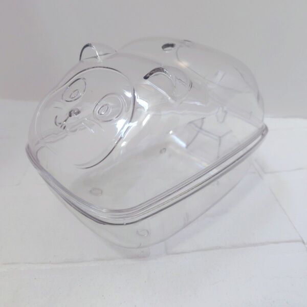 砂浴び箱 小動物用 ハムスター お風呂 浴槽 ケージ 砂 お風呂 バスルーム トイレ クリア 透明 かわいい