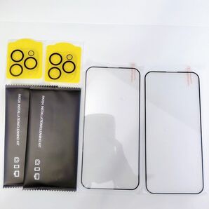 iPhone 15 Pro 液晶保護フィルム 2枚 カメラ保護フィルム 2枚 6.7インチ