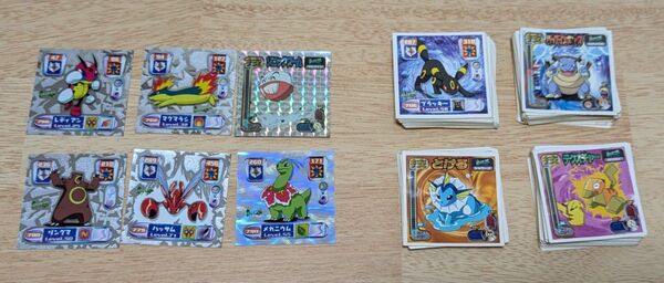 ポケモンシール烈伝 約100枚まとめ売り ハッサム ブラッキー カメックス ポリゴン ピカチュウ