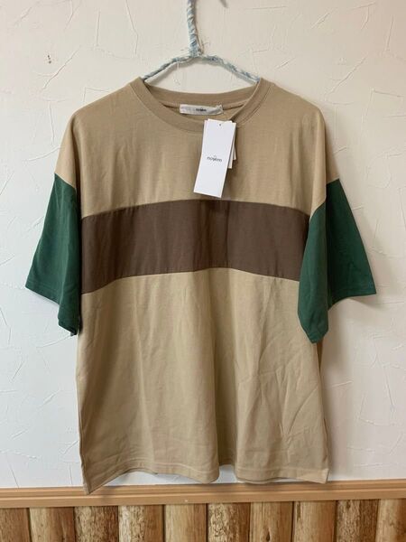 新品未使用 novem 半袖Tシャツ トップス カラーブロックTシャツ レイカズン GREEN PARKS
