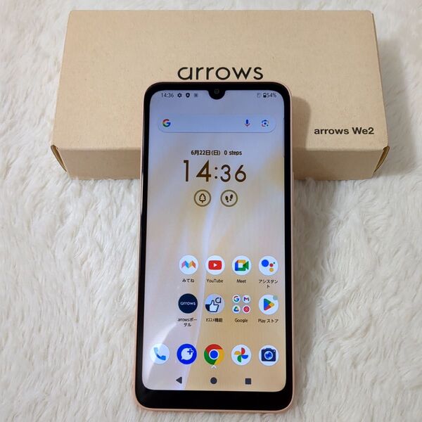 新品同様 動作確認のみ arrows We2 ライトオレンジ UQmobile