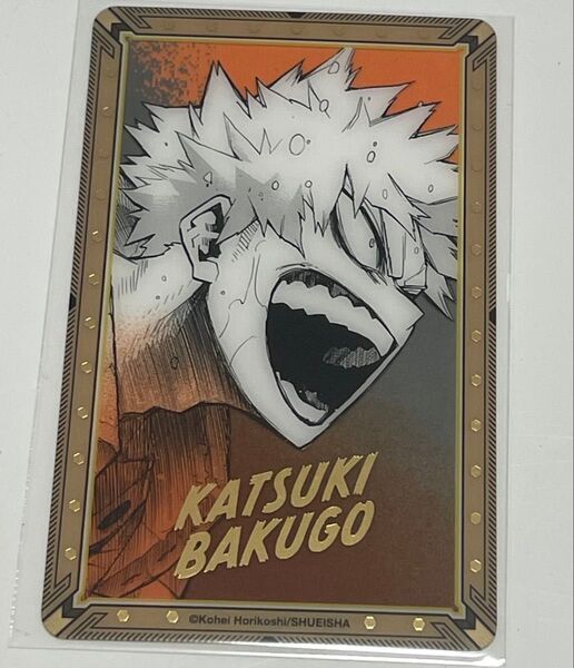 ヒロアカ 原画展 爆豪勝己 箔押しクリアカードコレクション