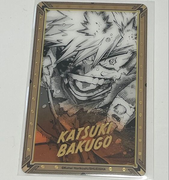 ヒロアカ 原画展 爆豪勝己 箔押しクリアカードコレクション