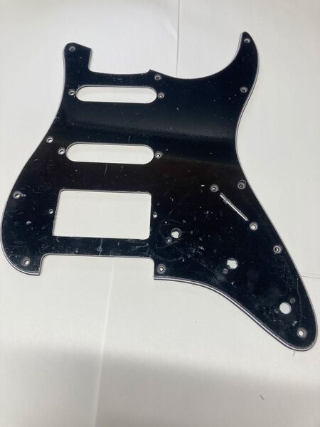 ストラト用ピックガード 黒 ブラック S-S-H 3ply