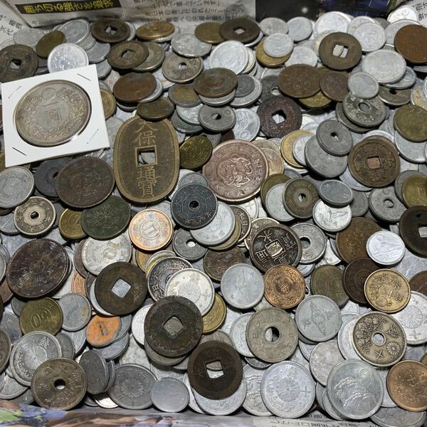 21 古銭1kg超 天保通宝 雑銭 銅貨 黄銅貨 白銅貨 穴銭 寛永通宝 古銭 セット 旧貨幣 古銭まとめて 大量銅貨 古銭まとめ