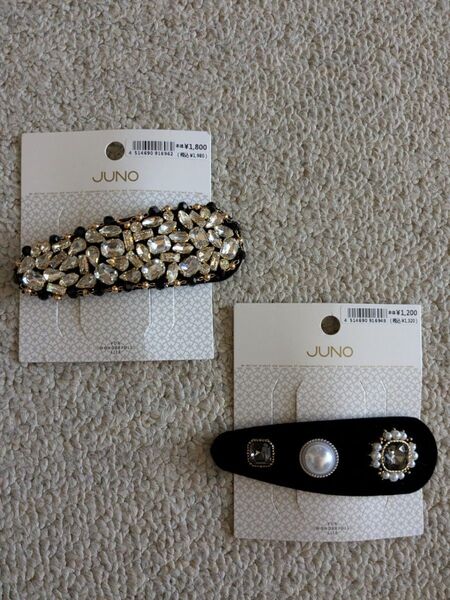 新品未使用品 JUNO ヘアピンセット ビジュー パール付き