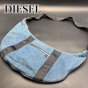 DIESEL ショルダーバッグ デニム 三日月 ダメージ加工 Y2K アーカイブ archive