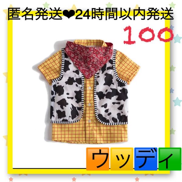最安値 ディズニー トイストーリー ウッディ コスプレ ハロウィン 衣装 子供 なりきり衣装 コスチューム 半袖 Tシャツ 夏服