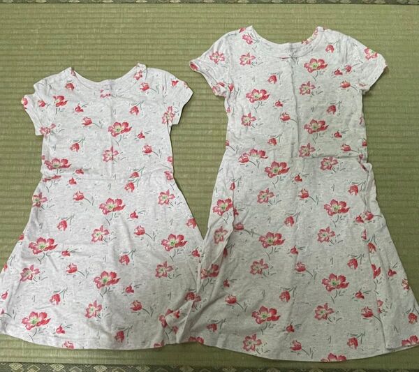 GAP KIDS 花柄 半袖ワンピース 120.140
