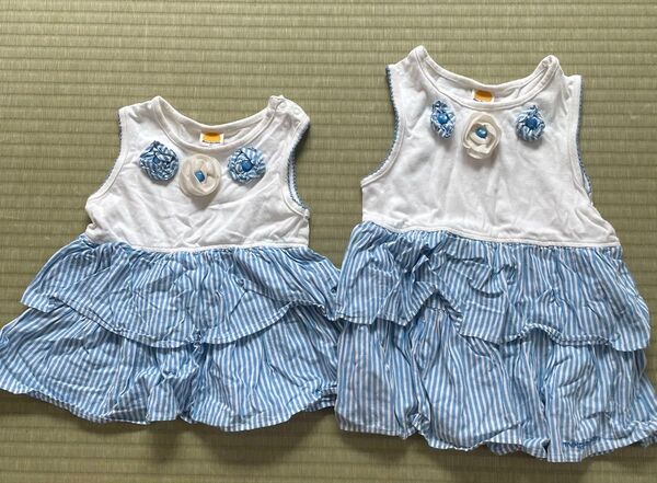 moujonJon ストライプフリルTシャツ 90・110