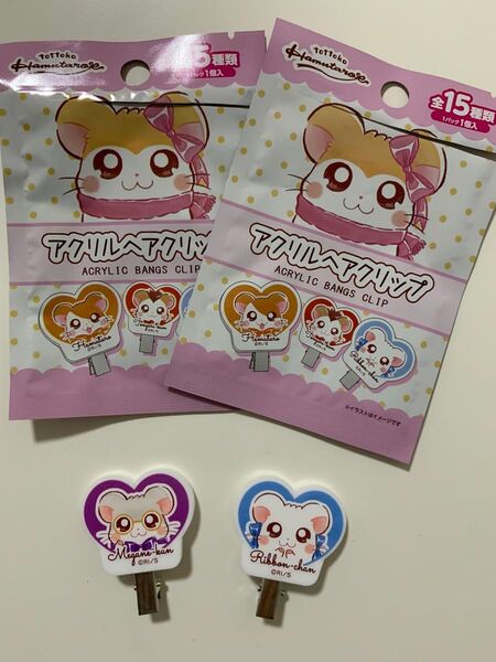 とっとこハム太郎 アクリルヘアクリップ2点セット
