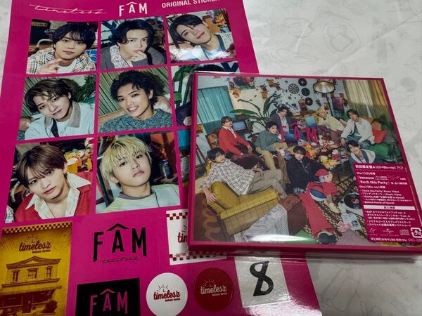 timelesz FAM 【初回限定盤A:CD+Blu-ray】 ステッカー付き