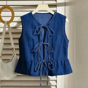 デニムベスト