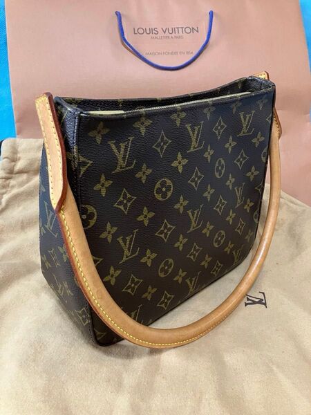 【美品】LOUIS VUITTON ルイヴィトン ルーピングMM モノグラム ショルダーバッグ ハンドバッグ