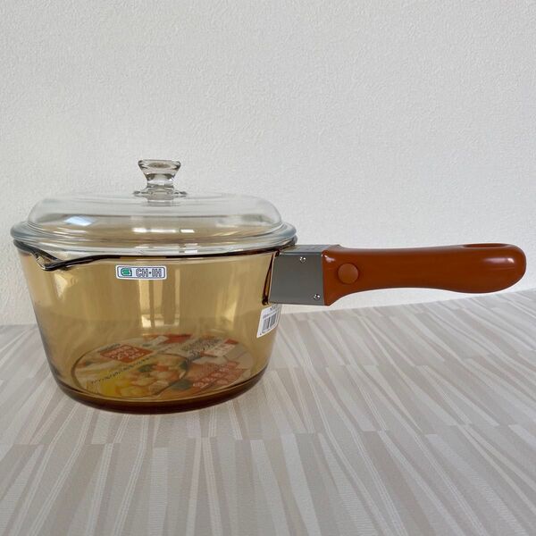 ガラス鍋/ミルクパン/片手鍋/IH対応/新品/超耐熱/18cm鍋 調理器具