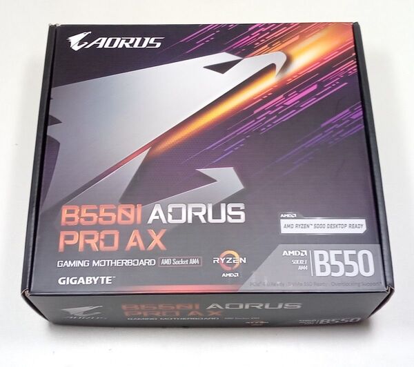GIGABYTE B550I AORUS PRO AX SocketAM4 Mini-ITX I/Oパネル一体型 動作品 送料無料
