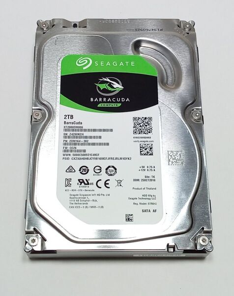 SEAGATE ST2000DM006 2TB 使用時間459時間 SATA600 7200rpm 3.5インチ 動作品 送料無料