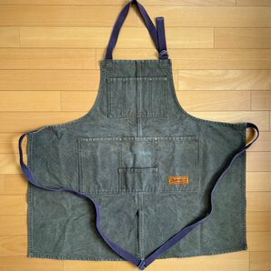 Dulton ダルトン ワークエプロン エプロン インド綿 男女兼用 DIY グリーンカーキ系 ワークエプロン キャンプ