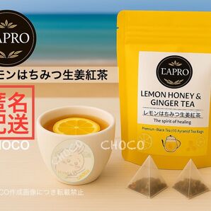タプロジャパン レモンはちみつ生姜紅茶 ピラミッドティーバッグ