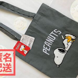 PEANUTS スヌーピー さがら 刺繍 トートバッグ