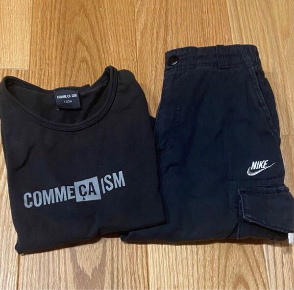 男の子 130cm 2枚セット コムサイズム NIKE ナイキ ハーフパンツ スポーツウエア ハーフパンツ