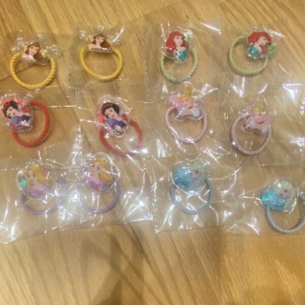 ヘアゴム ディズニープリンセス 12個セット
