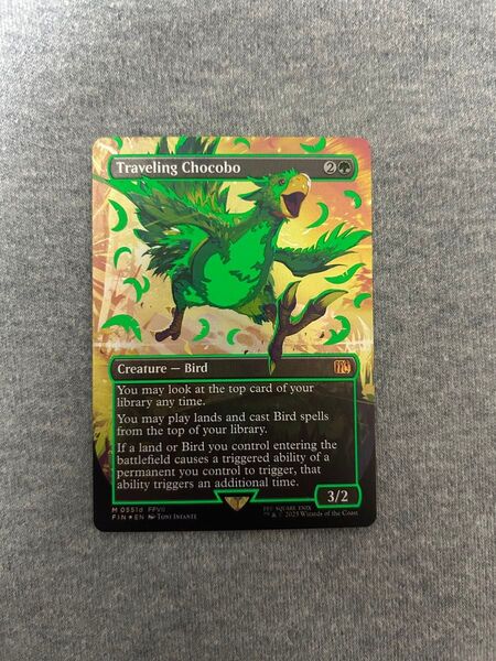 MTG×FINAL FANTASY ネオンインクFOIL 旅するチョコボ 緑