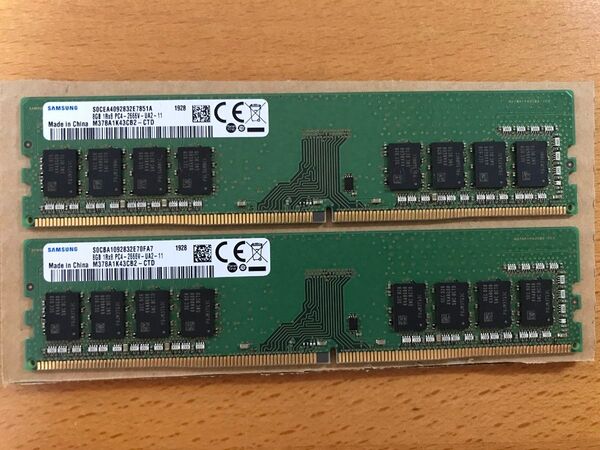 SAMSUNG M378A1K43CB2-CTD DDR4-2666 PC4-21300(8GB×2枚 計16GB)