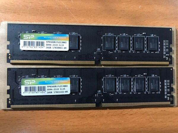Silicon Power SP016GBLFU213B02 DDR4-2133 PC4-17000(16GB×2枚計32GB)