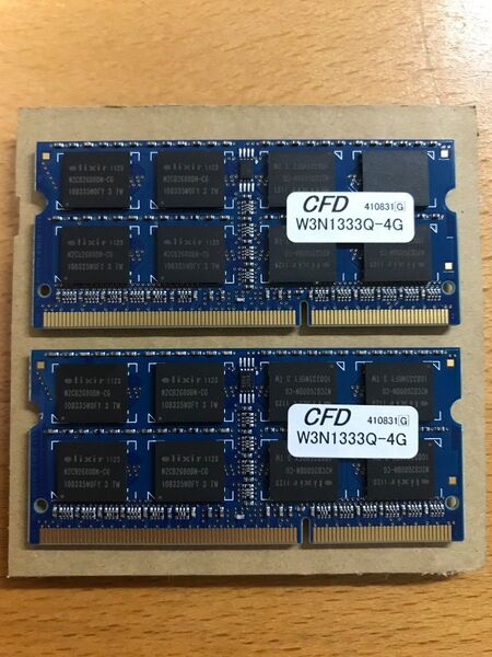 CFD W3N1333Q-4G PC3-10600 DDR3-1333 (4GB×2枚 計8GB)