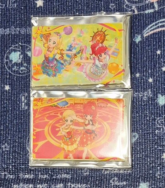 アイカツ! メモリアルステージ~輝きのユニットカップ~ふたりでユニット!缶バッジ 新条ひなき&紅林珠璃