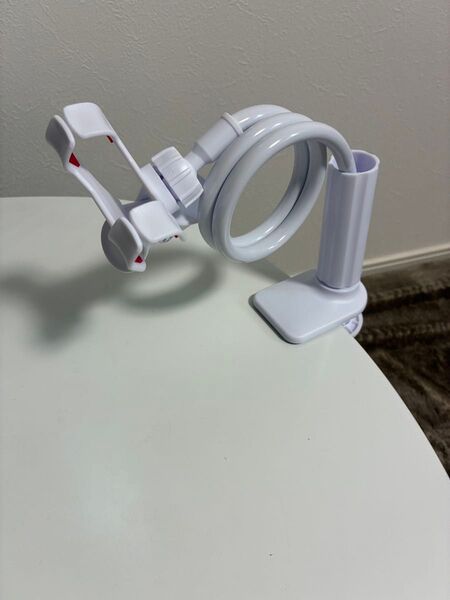 スマホホルダー クランクタイプクリップ スタンド フレキシブル ア ーム 360度回転 スマホ iPhone スマホ三脚 自撮り棒